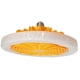 thumbnail image 1 of Ventilador de techo E27 y luz LED de 30 W con mando a distancia para salón dormitorio (amarillo), 1 of 8
