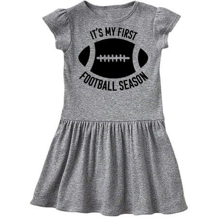 

Inktastic It s My 1st Football Season Gift Toddler Girl Dress