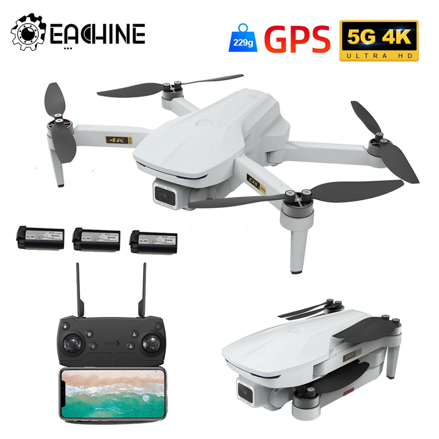 EACHINE EX5 Drones for Adults, 5G FPV 