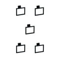 thumbnail image 2 of stanreset 1/2/3/5 Bathroom Hardware Set Stainless Steel Towel Bar Ring Paper Holder Multifunction Robe Hook Modern Style Rack Kit Black ring 5PCS, 2 of 6