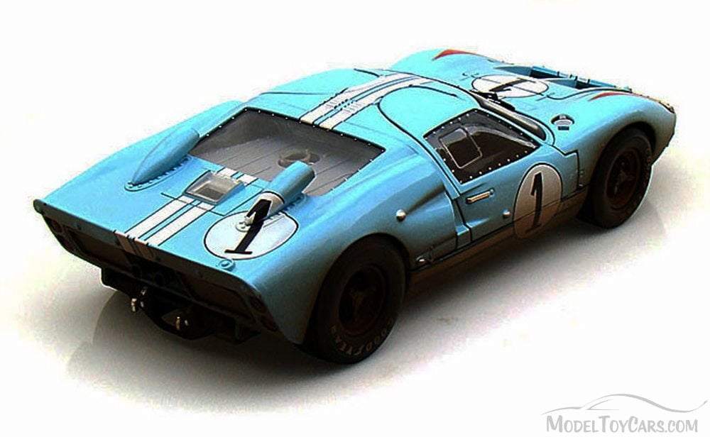 1966 Ford GT40 Mark II #1 Le Mans Miles/Hulme 1/18 Gulf Blue (Clean Version