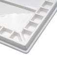 thumbnail image 4 of Artist's Loft Porcelain Rectangle Paint Palette - 19-Well Large Mixing Tray for Watercolor and Gouache - White - 13.1" x 9.7" - 1-Pack, 4 of 8
