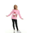 thumbnail image 5 of Pink Angel Girls’ Christmas Sweatshirt – Cozy Fleece Holiday Pullover – Festive Winter Top for School, Parties & Photos – Pink Santa- Sizes 14, 5 of 8