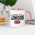 thumbnail image 4 of CafePress - I'd Rather Be In London Mug - 11 oz Ceramic Mug - Novelty Coffee Tea Cup, 4 of 6