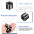 thumbnail image 3 of Uxcell 10 Pcs Espaciador de aluminio, 3/8" Bore x 1" OD x 3/4" Longitud Espaciador redondo negro sin rosca Bushing acabado plano Espaciadores de metal, 3 of 6