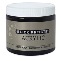 Blick Artists' Acrylic - Mars Black, 16 oz jar