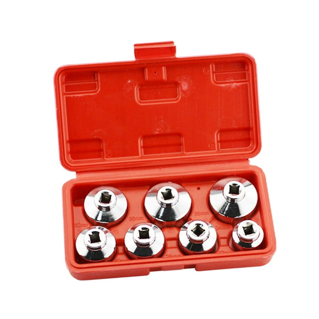 Juego de 7 piezas de herramienta de extracción de tapa de filtro de combustible 3/8 pulgadas 24mm 27mm 29mm 30mm 32mm 36mm 38mm