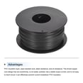 thumbnail image 3 of Uxcell 24AWG Stranded Wire Hookup 30M/100ft Black, Electrical Wire UL1007 Spool, 3 of 6