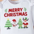 thumbnail image 7 of REgarm Babies First Christmas Outfit Girl Long Sleeve Romper Christmas Print Skirt Headband Sets Newborn Infant Christmas Clothes 0-3 Months,Green, 7 of 7