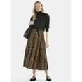 thumbnail image 2 of Time and Tru Women's Print Tiered Pull On Midi Skirt, Sizes XS-XXXL, 2 of 5
