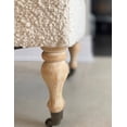 thumbnail image 3 of SEAT4U Boucle White Fabric Upholstered Pillowtop 48" Rovigo Ottoman Bench, 3 of 5