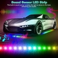 thumbnail image 5 of Waterproof RGB Underglow LED Strip Remote App Control Car Underbody Light Music Control Exterior Underbody Lights DC 12V, 5 of 6