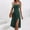 Army Green, variant on Sakmal Sundresses for Women 2025 Midi Sexy Blue Side Split Dress Polka Dot Sleeveless Dresses