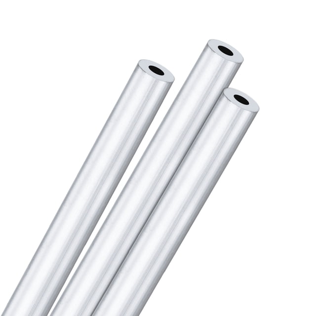 Uxcell 3-Pack Tubo Redondo de Aluminio 6063, 10mmx19mm(IDxOD) Longitud de 300mm