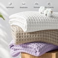 thumbnail image 4 of Exclusivo Mezcla 100% Cotton King Size Blanket, Lightweight Gauze Blankets for Sofa(90"x104", Light Purple), 4 of 5