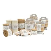 Love, Laugh, Craft Burlap Wedding Project Kit, Lace Bow, Precut, Adult, Beige/White