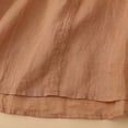 thumbnail image 4 of DTBPRQ Women's Summer Embroidered Mexican Shirts Short Sleeve Casual Tops Blouse Casual Cotton Linen Shirts, 4 of 9