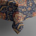 thumbnail image 5 of Pioneer Flower Floral Print Pattern Square Tablecloth, Waterproof Wipeable Spillproof Washable Table Cover for Home Kitchen Party Decor, 42"x42", 5 of 6