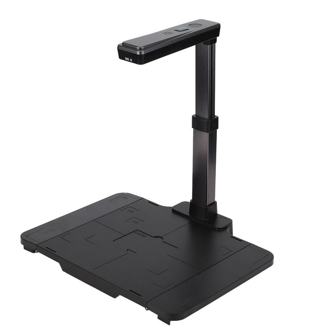 Caméra de Document, Webcam de Document USB Ultra Haute Définition pour Apprentissage à Distance, Scanner de Documents Portable 5MP avec Lumière LED, Supporte la Taille de Capture A4 pour Livre d'Images de Cartes d'Identité