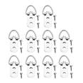 thumbnail image 1 of WHAMVOX 50Pcs Picture Frame Wall Hooks Metal D Rings for Hobbyists 11.8x0.63x0.2in, 1 of 8