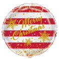 thumbnail image 1 of Stripe Detail Christmas Foil Balloon, 1 of 2
