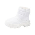 thumbnail image 2 of Hpapadks Snow Boots for Boys Winter Warmth Cozy Lined Insulation and Flexible Ready Sole Shoes for Everyday Play Winter Boots for Boys White, 2 of 7