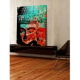thumbnail image 4 of Marmont Hill "Buddha Green Red" by Rick Martin Painting Print on Wrapped Canvas, 4 of 7