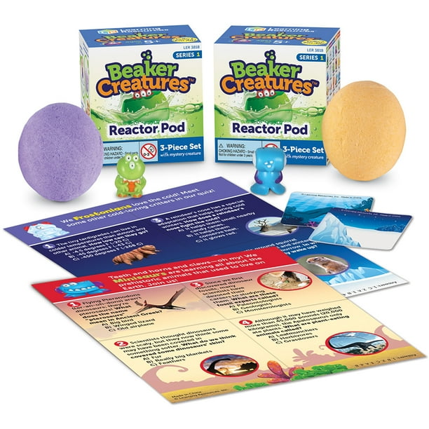 Learning Resources Beaker Creatures Reactor Pod, Science Toy, 2Pack