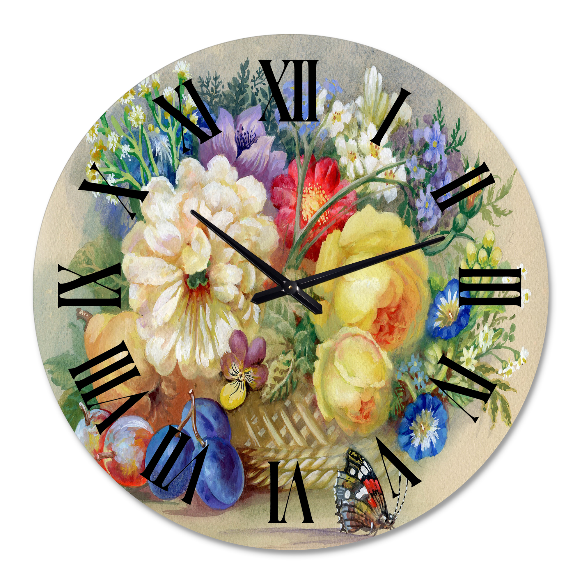 Designart 1 in Quartz Traditional Wall Clock