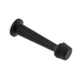 thumbnail image 2 of Ageless Iron 600945 Cast Iron 4" Long Black Baseboard Door Stop Door Bumper - Grey, 2 of 2