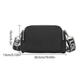 thumbnail image 2 of Bolso de hombro compuesto de nailon, resistente al agua, unisex, duradero, con cremallera, viaje de compras, 2 of 7
