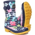thumbnail image 5 of Joules Molly Welly Women's Stripe Floral Printed Waterproof Boot In Navy Size 11, 5 of 6