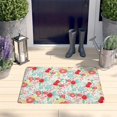 thumbnail image 2 of Pioneer Flower Floral Print Flannel Non Slip Door Rugs,Washable Door Mats Indoor,Decorative Door Mats,Dirt-Resistant and Absorbent Doormat for Entrance,Bedroom,Kitchen,Bathroom,23.5"x16", 2 of 5