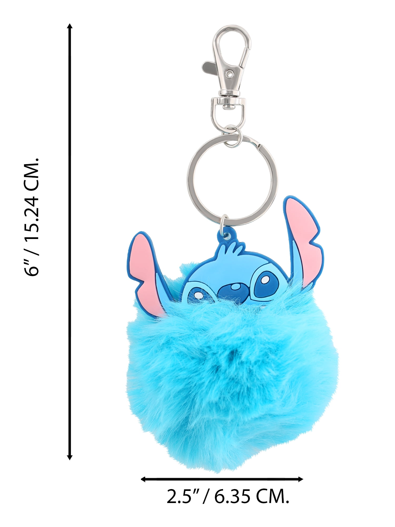 Disney Stitch Pom Pom Keychain Charm