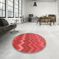 thumbnail image 4 of Ahgly Company Machine Washable Indoor Rectangle Transitional Red Area Rugs, 8' x 10', 4 of 7