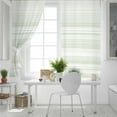 thumbnail image 5 of Fsddascl Sage Green Stripe Blackout Curtains for Bedroom/Living Room, Thermal Insulated Kitchen Curtains, Abstract Art Modern Vertical Striped Grommet Darkening Window Treatment Drapes 52"x63"x2, 5 of 8
