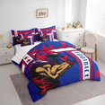 thumbnail image 3 of Castle Fairy Football Gamer Bedding Comforter Set 7pcs for Boys Girls,Ball Game Queen Bedding Sets Super Cozy,Sport Gaming Queen Sheet Sets,Lightweight Room Decor,Reversible, 3 of 8