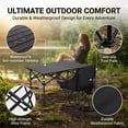 thumbnail image 4 of JaxShark 5-Piece Portable Camping Table & 4 Folding Chairs Set Outdoor Black, 4 of 7