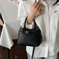 thumbnail image 3 of Top-Handle Bucket Crossbody Bagty Bolsos hombro para mujeres Correa ajustable Color sólido conmutación, 3 of 9