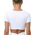 thumbnail image 4 of WBQ Sexy V-neck wrinkle sports fitness yoga top S-XXL, 4 of 6