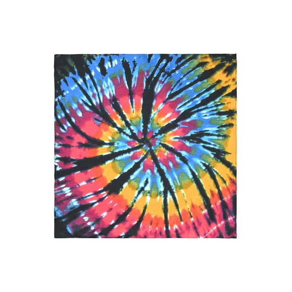 Tie-Dye Multicolor Bandana 22"x 22"