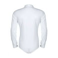 thumbnail image 6 of iiniim Men's Long Sleeve Zipper Front Romper Shirt One-Piece Bowtie Leotard Bodysuit, 6 of 7