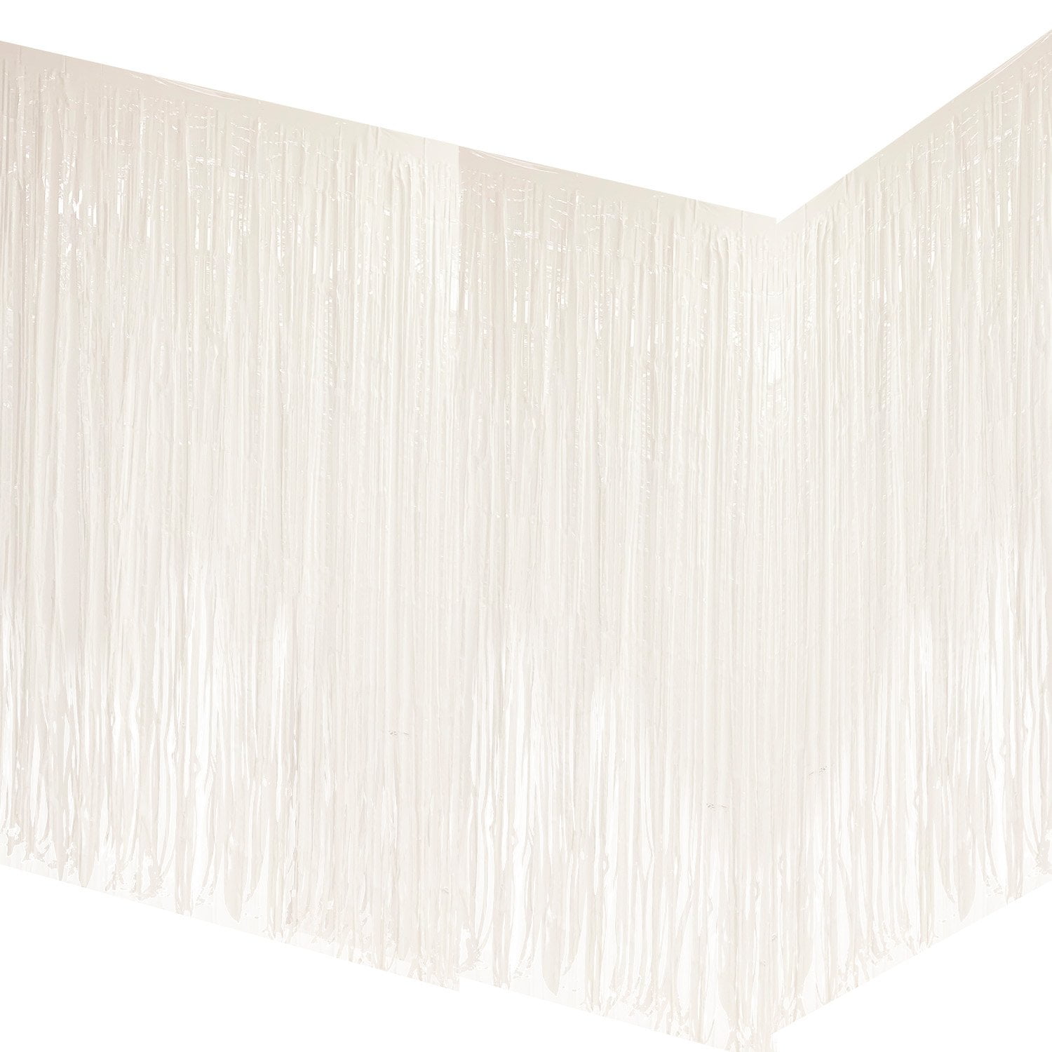 Allgala 2-Pack 29x108 Inch Metallic Foil Fringe Tinsel Table Skirts for ...