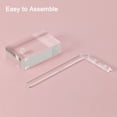 thumbnail image 4 of Uxcell 2Pack 5" Height Acrylic Earring Display L Stand Jewelry Storage Rack, Clear, 4 of 6