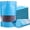 Blue, variant on 100 Pack Smell Proof Bags, Resealable Red Mylar Bags with Matte Window, Foil Pouch Stand Up Sealable Bags for Packaging, 5.51 × 7.87 Inch