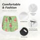 thumbnail image 4 of Balery Cute Poodle Dog Pantalones cortos deportivos para mujer con forro y dos bolsillos, elásticos, para entrenamiento, gimnasio, yoga-Small, 4 of 7