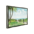 thumbnail image 4 of Stupell Industries Tropical Summer Path Landscape Painting Gray Floater Framed Canvas Art Print Wall Art, 21 x 17, 4 of 10