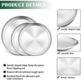 thumbnail image 4 of Walchoice 3 Pcs Pizza Pans Set, Stainless Steel Round Pizza Tray Dish Plate for Oven Baking, Heavy Duty & Dishwasher Safe - 11.8 Pan x 2 & 13.5 Pan x 1, 4 of 6