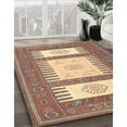 thumbnail image 3 of Ahgly Company Machine Washable Indoor Rectangle Contemporary Sienna Brown Area Rugs, 6' x 9', 3 of 7