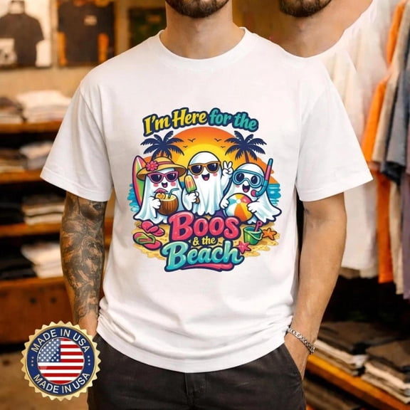 I am Here for the Boos x the Beach Summerween Ghosts Party, AURORAVALLEY T-Shirt